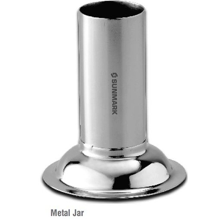 Stainless steel metal jar for medical and laboratory storage