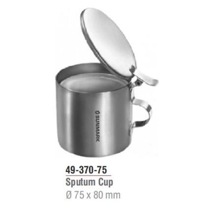 Sputum Cup Ø 75 x 80 mm Stainless Steel for Medical Use