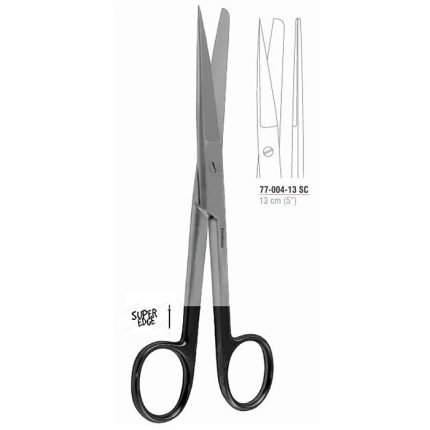 SuperCut straight operating scissors 13 cm sharp blunt stainless steel surgical instrument