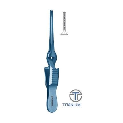 DeBakey-Diethrich Atrauma Bulldog Clamp Straight 45 mm Jaw Length 10 mm Titanium