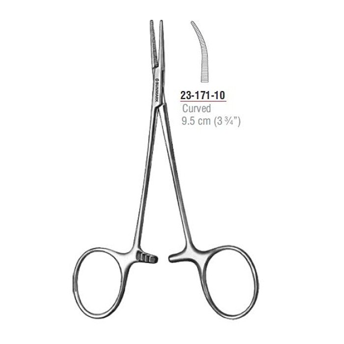 Micro-Mosquito Haemostatic Forcep Curved 9.5 cm - 3 3/4" Stainless Steel