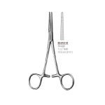Crile haemostatic forceps, straight, 1x2 teeth, 14 cm, stainless steel.