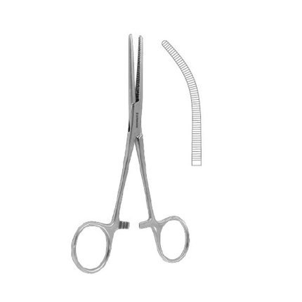 Rochester-Pean Haemostatic Forcep Curved 14 cm - 5 1/2" Stainless Steel