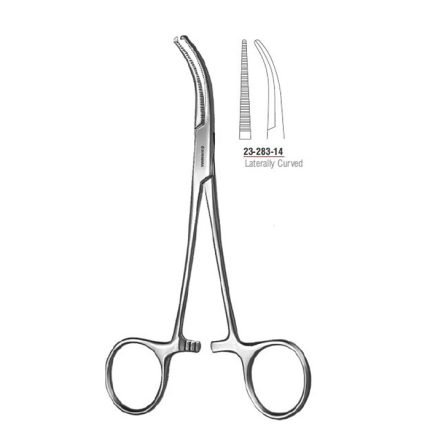 Dandy Haemostatic Forcep Laterally Curved 14.5 cm - 5 3/4" Stainless Steel