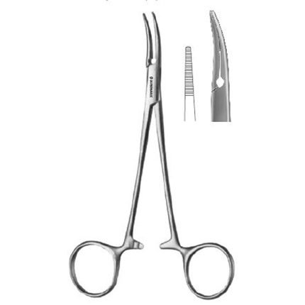 Cairns Haemostatic Forcep Curved to Side 14.5 cm - 5 3/4" Stainless Steel