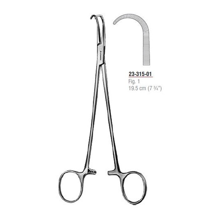 Negus Haemostatic Forcep Fig. 1 19.5 cm - 7 3/4" Stainless Steel