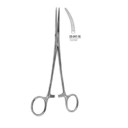 Birkett Haemostatic Forcep Curved 18.5 cm - 7 1/4" Stainless Steel