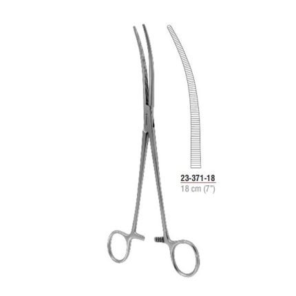 Crafoord Haemostatic Forcep Curved 18 cm - 7" Stainless Steel