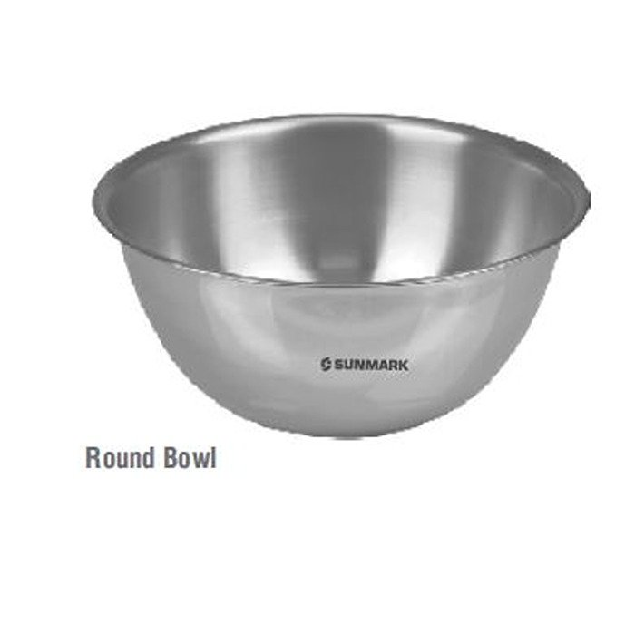 Stainless steel round bowl 8000 ccm Ø 330 x 115 mm