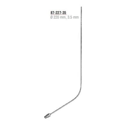 Yasargil Suction Tube with Luer Hub stainless steel surgical suction instrument