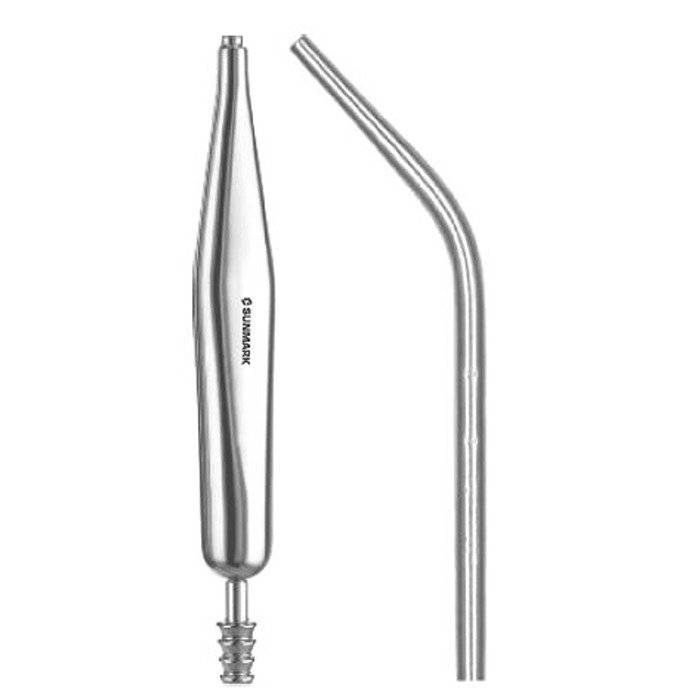 Coupland Suction Tube – complete with detachable suction tips – stainless steel for ENT and minor surgical use.