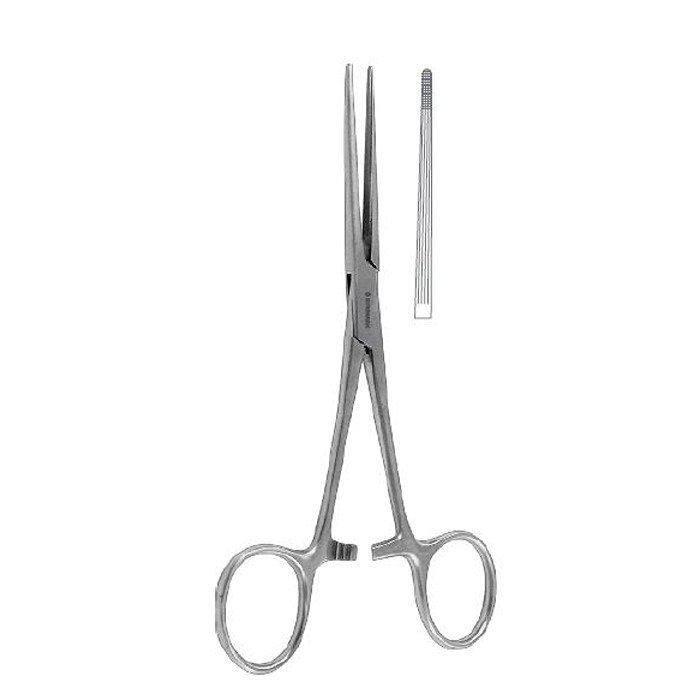 Bainbridge Haemostatic Forcep Straight 15 cm longitudinally serrated stainless steel