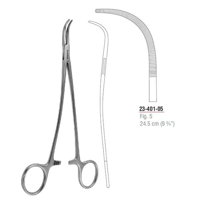 Overholt-Martin Dissecting and Ligature Forcep Fig. 5 24.5 cm - 9 3/4" Stainless Steel