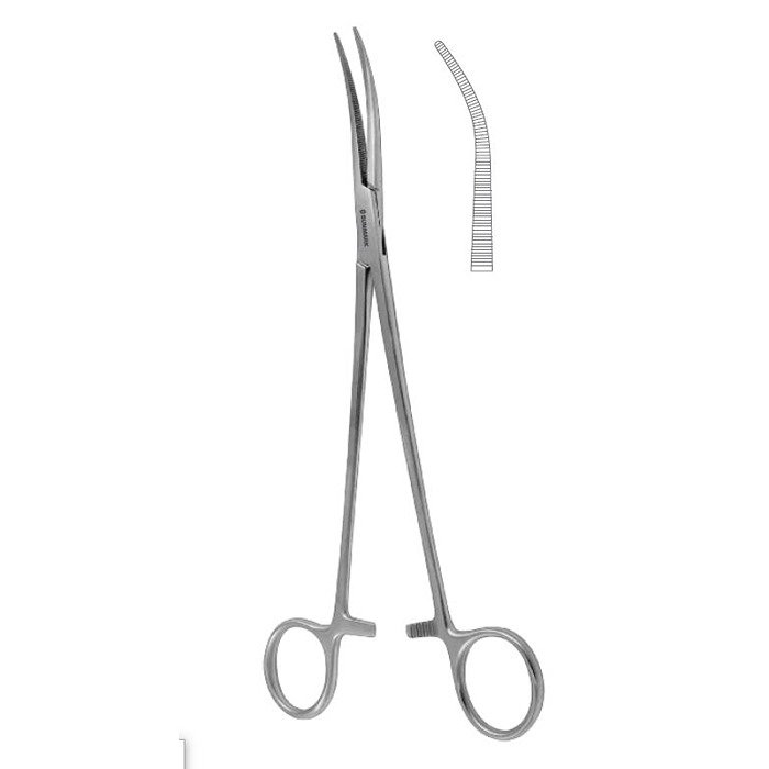 Kelly Dissecting and Ligature Forcep Fig. 1 – 19.5 cm (7 3/4") Stainless Steel Surgical Forcep
