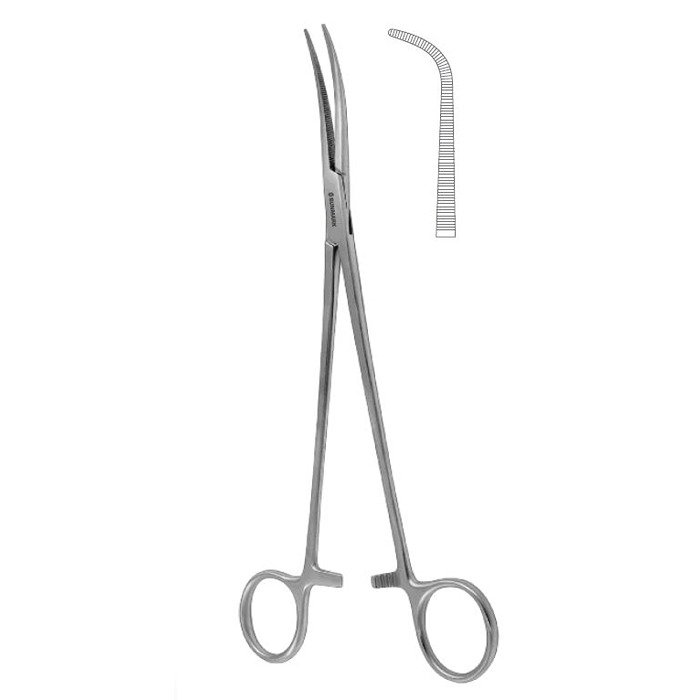 Kelly Dissecting and Ligature Forcep Fig. 3 – 21.5 cm (8 1/2") Stainless Steel Surgical Forcep
