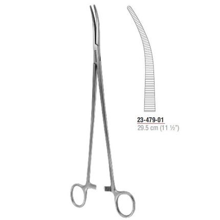 Zenker Dissecting and Ligature Forcep Curved 29.5 cm - 11 1/2" Stainless Steel