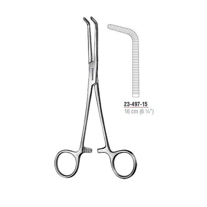 Mixter Dissecting and Ligature Forcep Right Angled 16 cm – stainless steel.