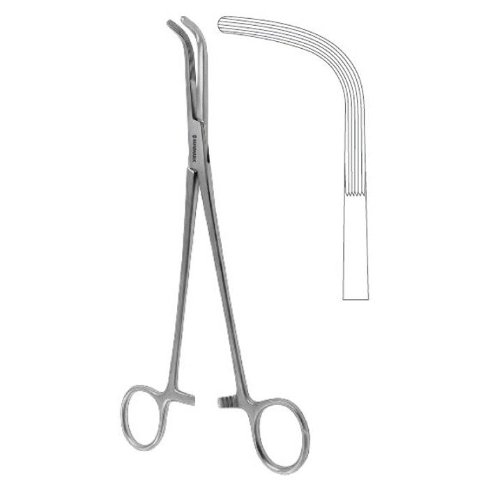 Mc Quigg-Mixter Dissecting and Ligature Forcep Right Angled 23.5 cm – stainless steel.