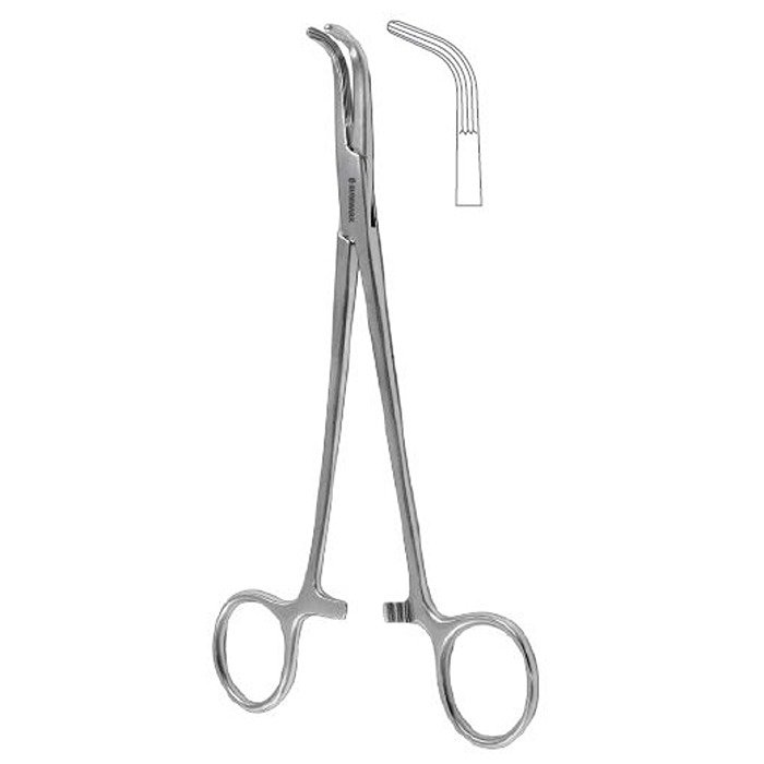 23-519-18 Lahey Dissecting and Ligature Forcep Curved 18.5 cm - 7 1/4" Stainless Steel
