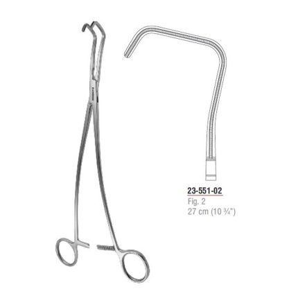 Uro-Tangential Atrauma Tangential Forcep Fig. 2 27 cm - 10 3/4" Stainless Steel