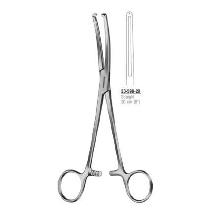 Maingot Hysterectomy Forcep Straight 20 cm - 8" Stainless Steel