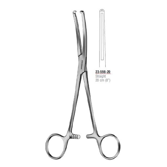 Maingot Hysterectomy Forcep Straight 20 cm - 8" Stainless Steel