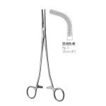Heaney (Rogers) Hysterectomy Forcep Fig. 4 20 cm stainless steel surgical tool.