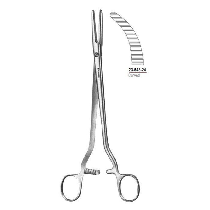 Segond Hysterectomy Forcep Curved – precision gynecological clamp.