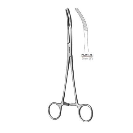 Mikulicz Peritoneum Forcep Curved 20 cm 1x2 Teeth stainless steel