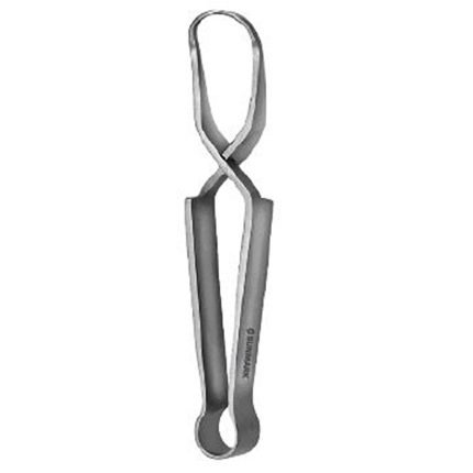 Schaedel towel clamp sharp 9 cm stainless steel.