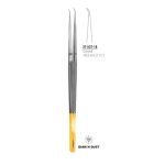 Diam-n-Dust™ Micro Suturing Forcep Curved - With Counter Balance 18.5 cm - 7 1/4" Stainless Steel