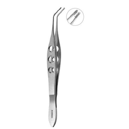 Alfonso Nucleus Grasping Forcep With Two Short Rows of Delicate Interlocking Teeth 10.5 cm – 4" Stainless Steel