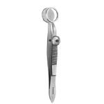 Hunt Chalazion Forcep Round Jaws 9.5 cm - 3 3/4" Jaw Diameter 12 mm Ø Stainless Steel